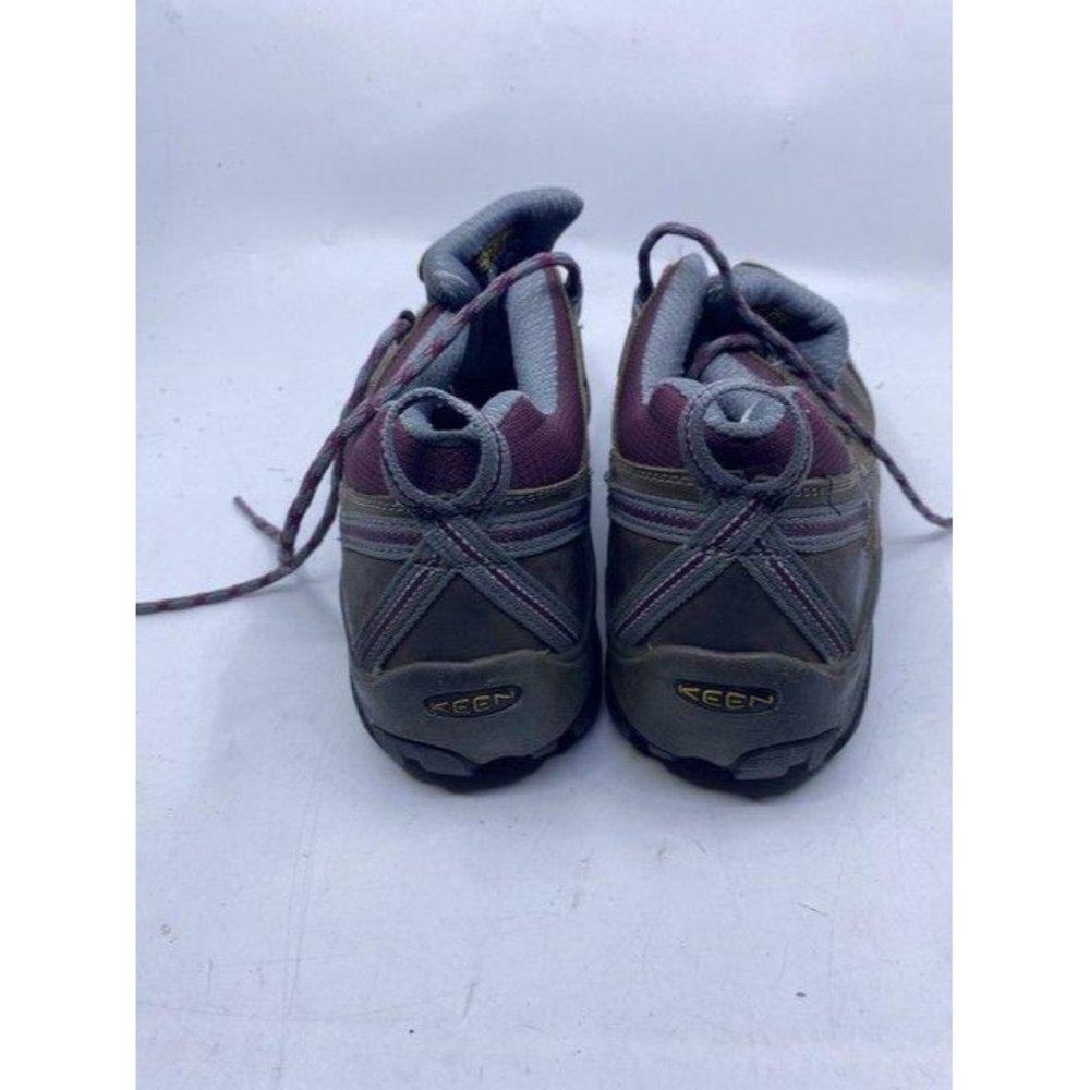 Keen Tan Purple Gray Lace Up Work Bootsbooties Siz - Picture 4 of 6